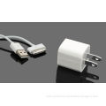 White Iphone Cell Phone Accessories , Charger And Usd Charging Usb Cable Pack For Iphone 4s